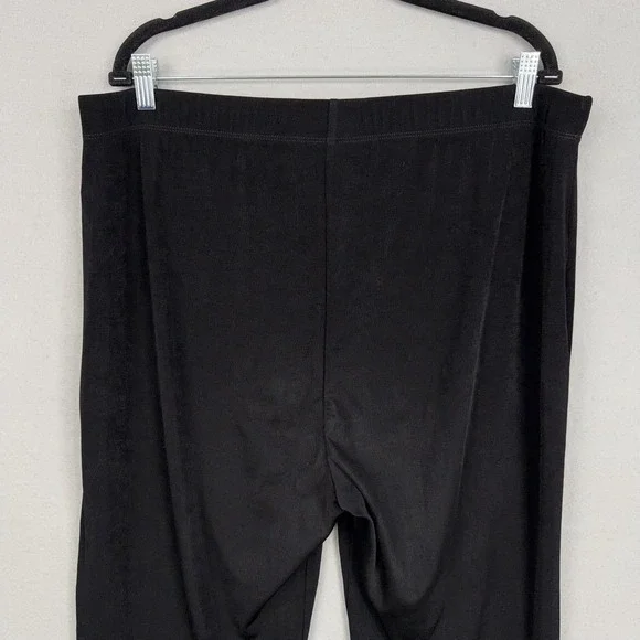 Chicos Pants Womens XL Black Pull On Stretch Straight Leg Acetate Blend Travel - Picture 7 of 16